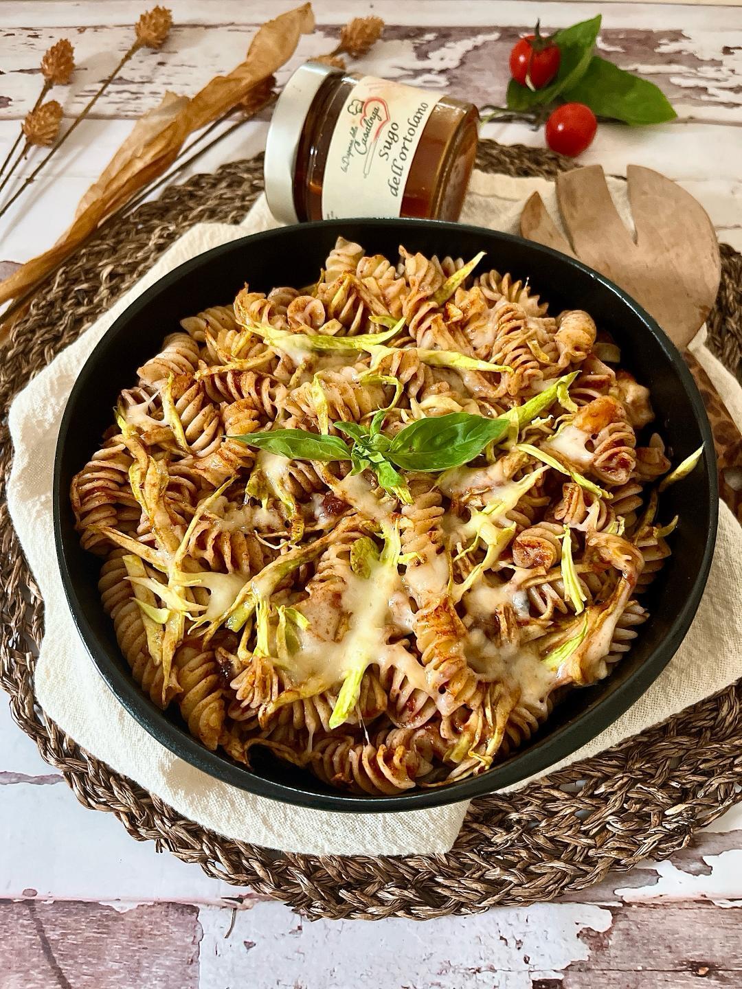 Fusilli primavera al forno con scamorza