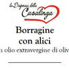 Borragine con alici in olio extravergine di oliva