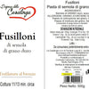 Artisanally made fusilli
