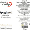 Curved bronze-drawn spaghetti