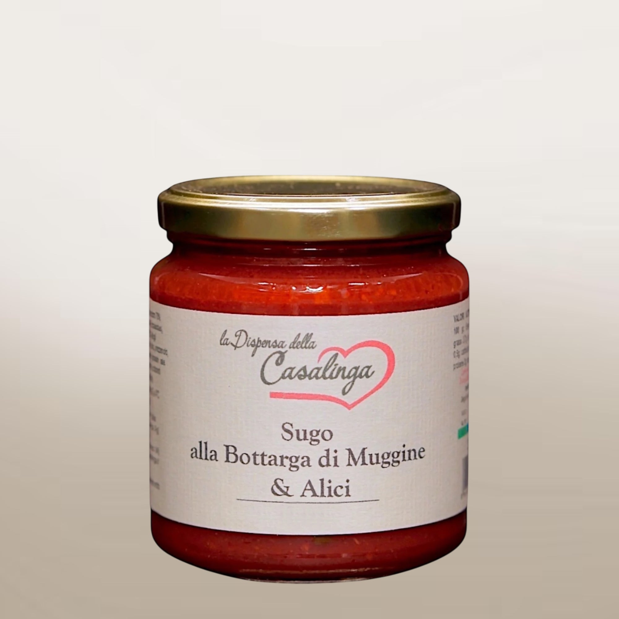 Sugo con bottarga di muggine e alici