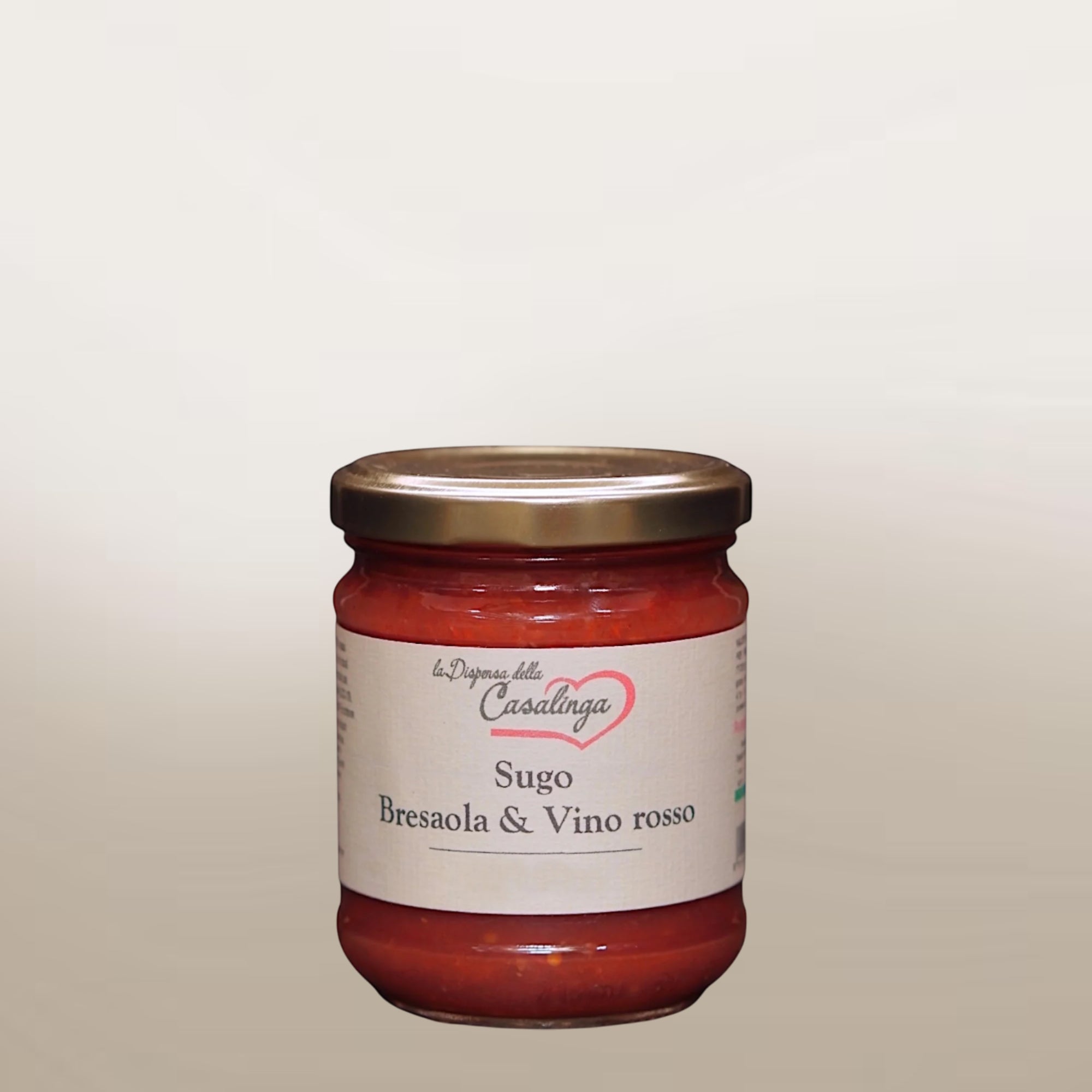 Sugo bresaola e vino rosso