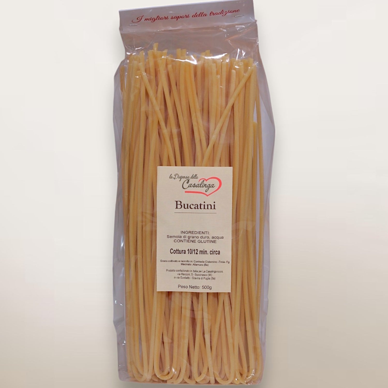 Bucatini trafilati al bronzo