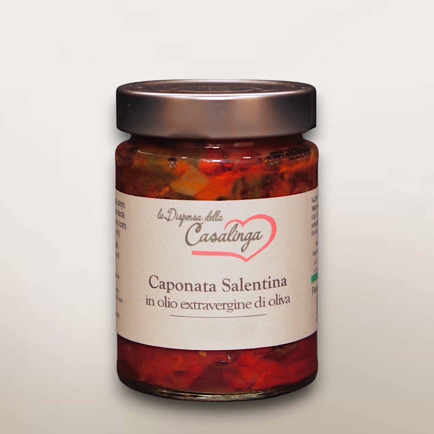 La caponata salentina in olio extravergine di oliva