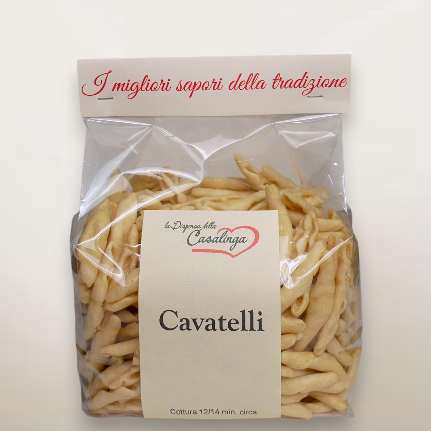 Bronze-drawn cavatelli