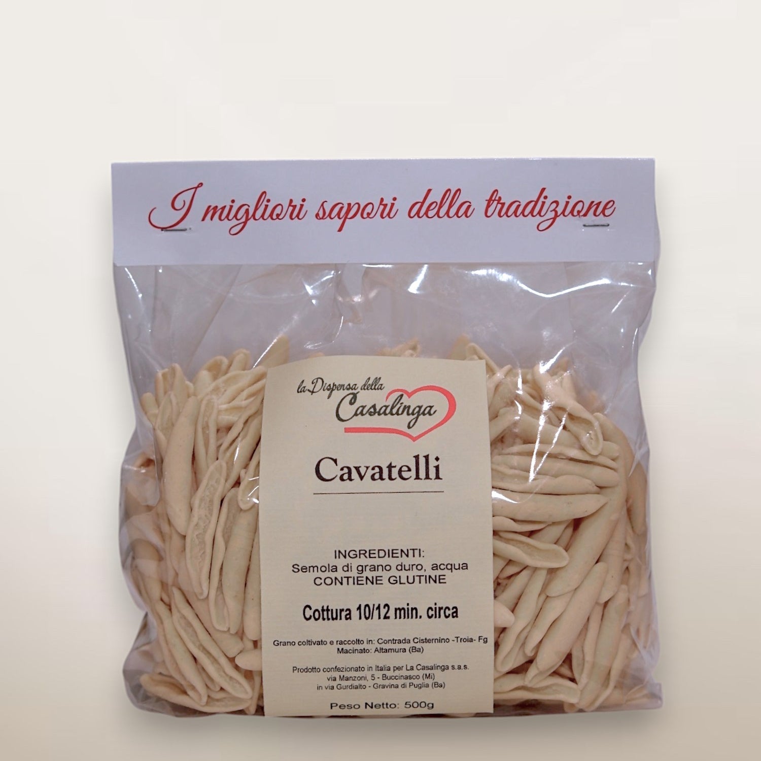 Cavatelli - Artisanal pasta