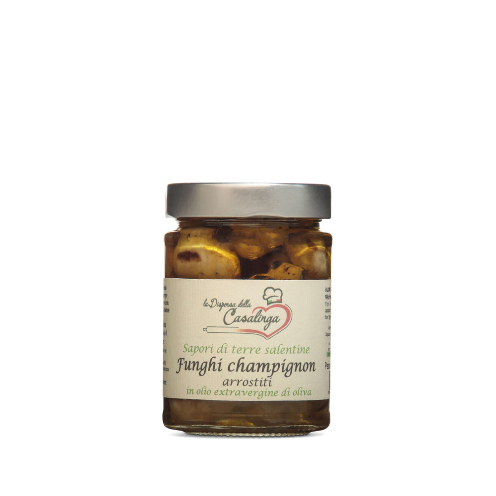 Funghi Champignon Arrostiti in Olio Extravergine di Oliva