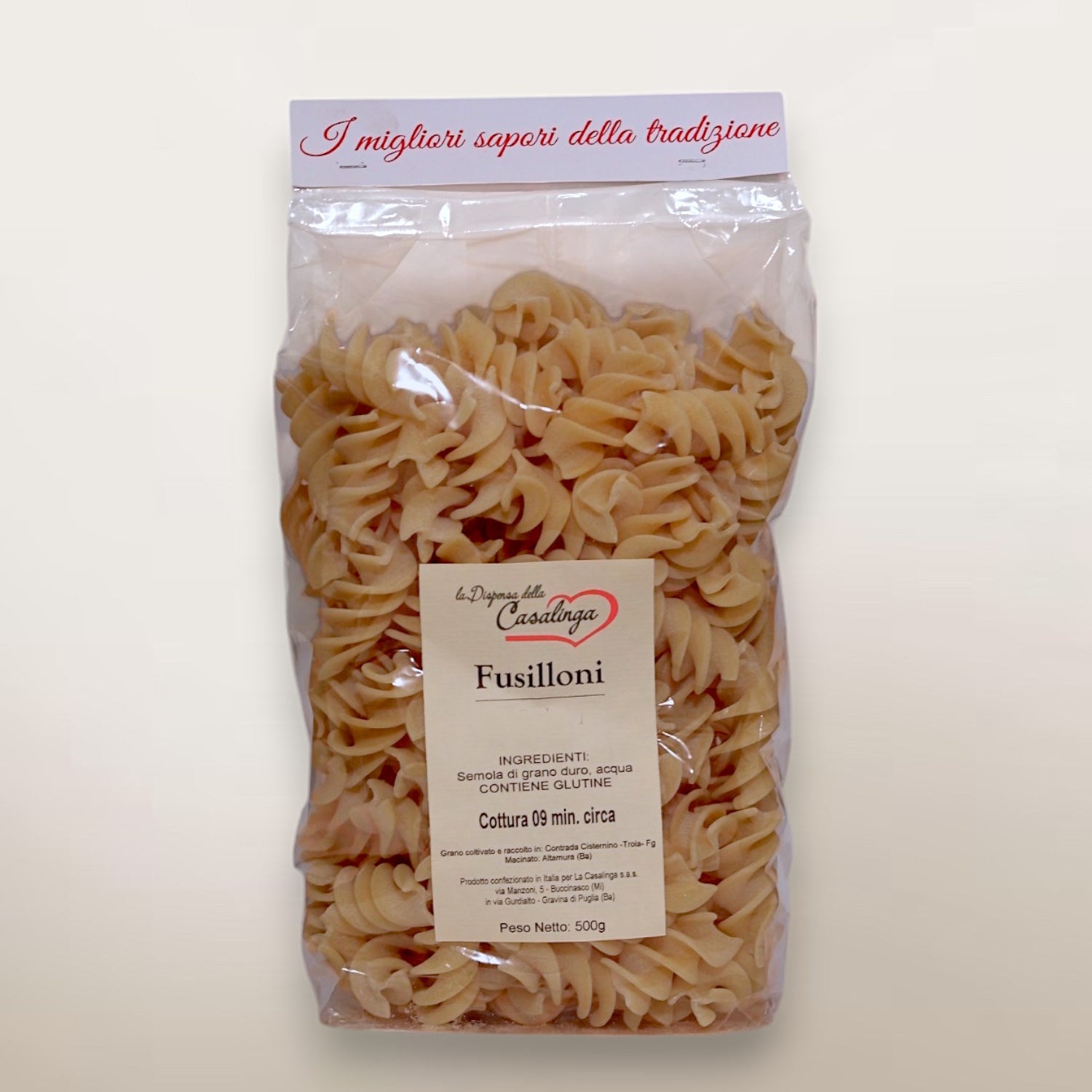 Fusilloni trafilati al bronzo