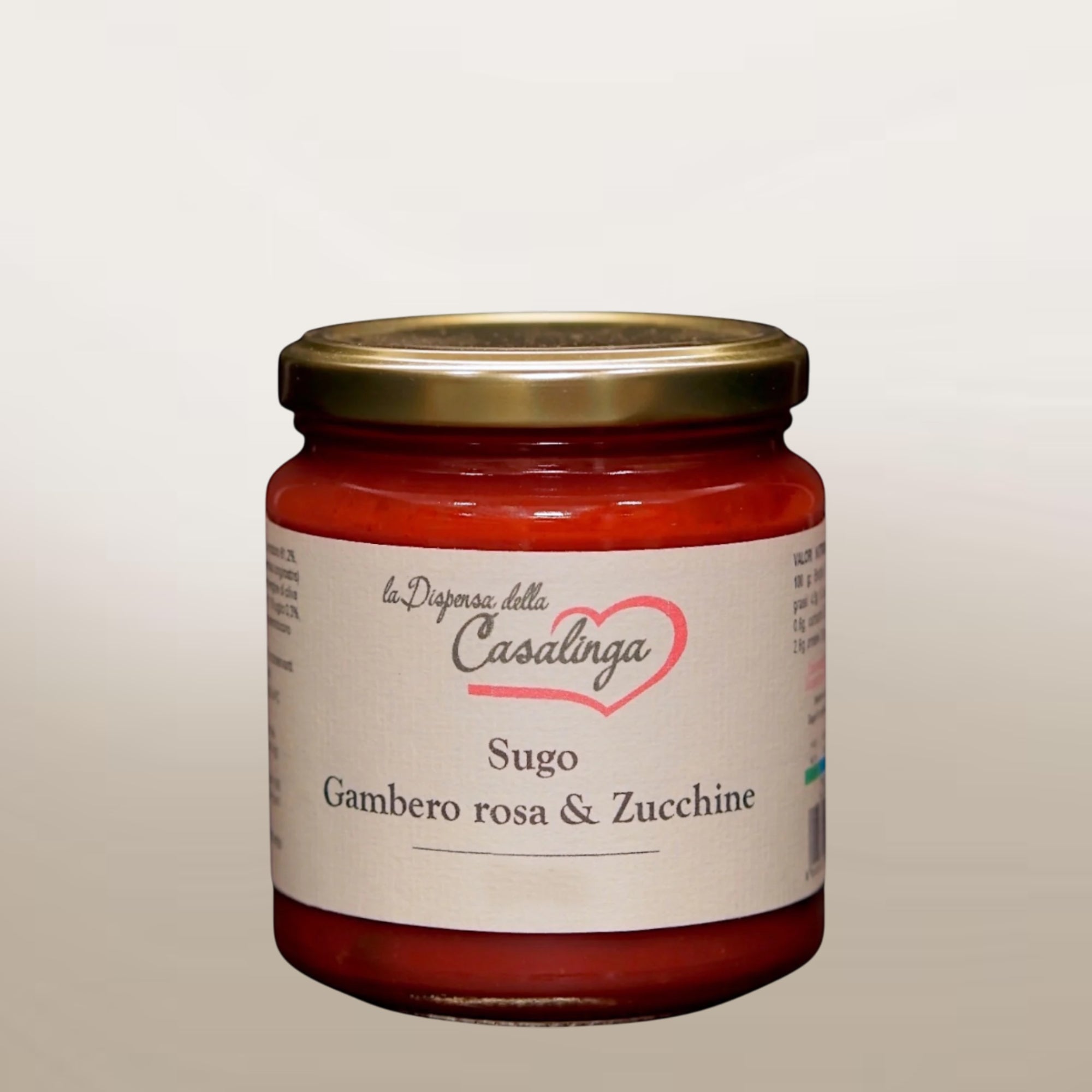 Sugo con gambero rosa e zucchine