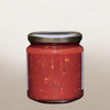 Sauce with red prawns and pistachios