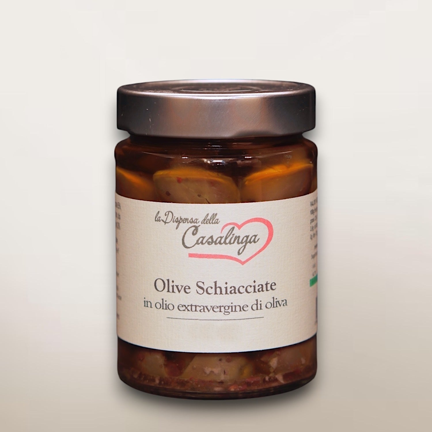 Crushed olives in extra virgin olive oil