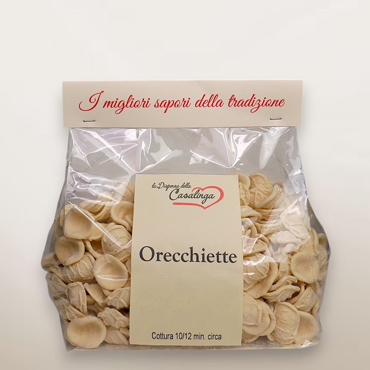 Bronze-drawn orecchiette