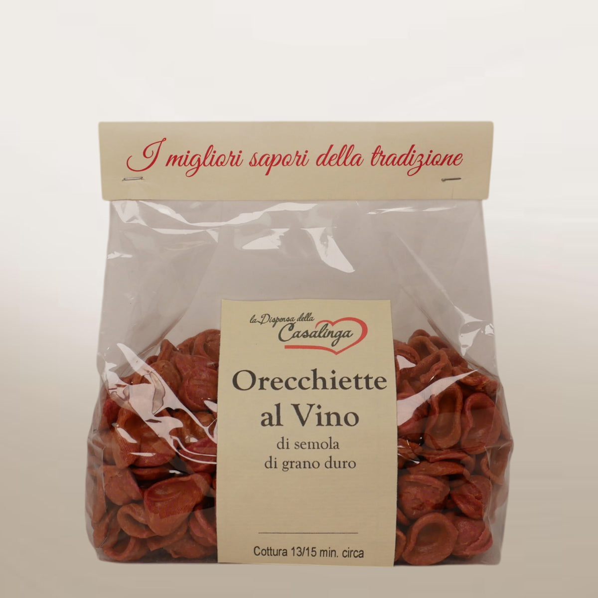 Orecchiette al Vino rosso