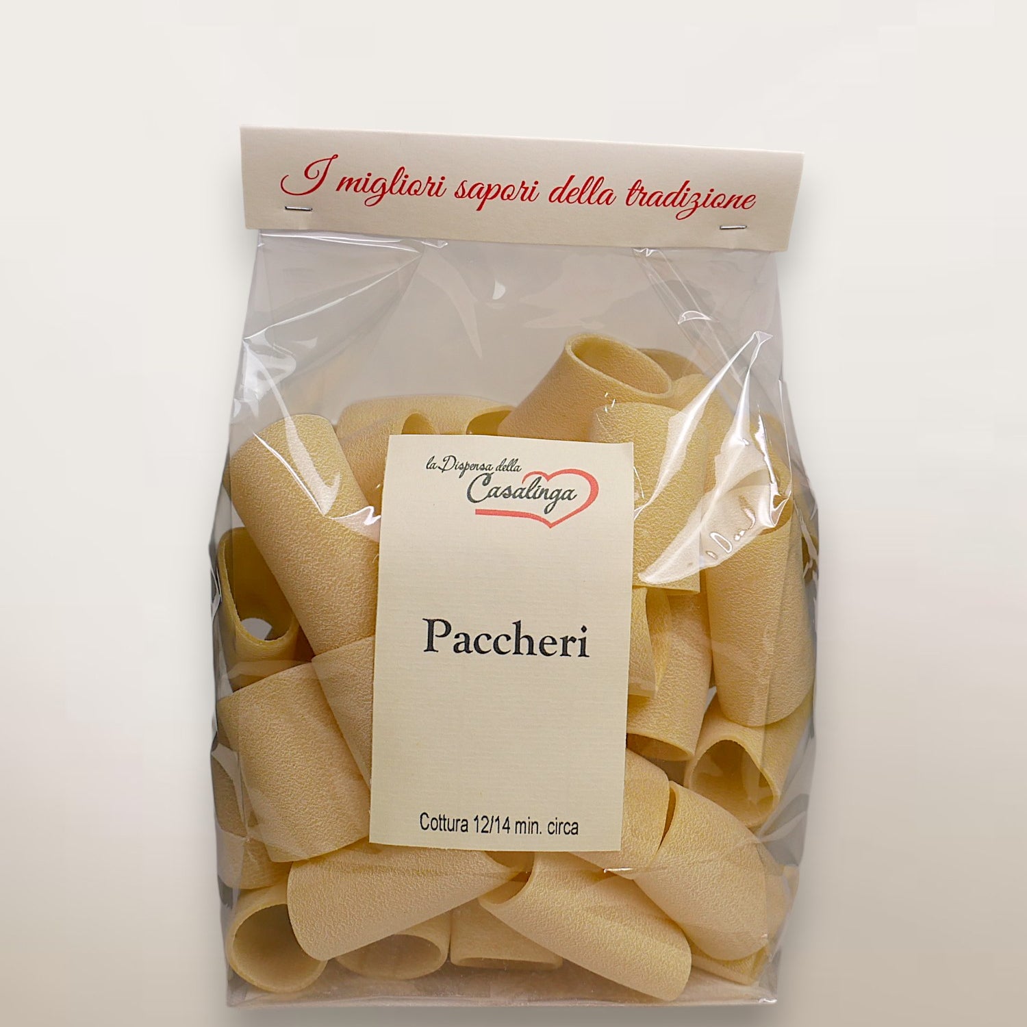 Bronze-drawn paccheri