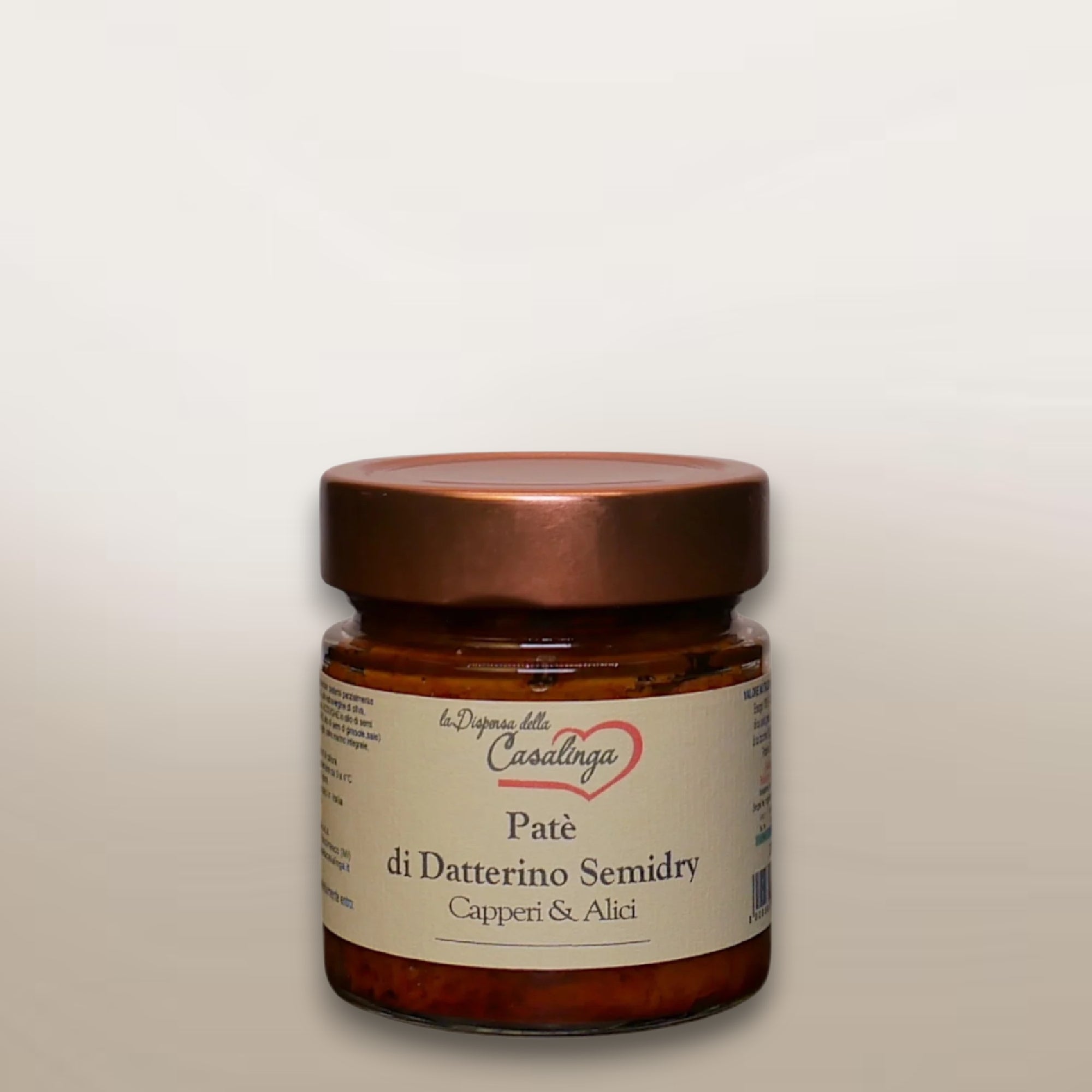Patè di datterino semidry con capperi e alici