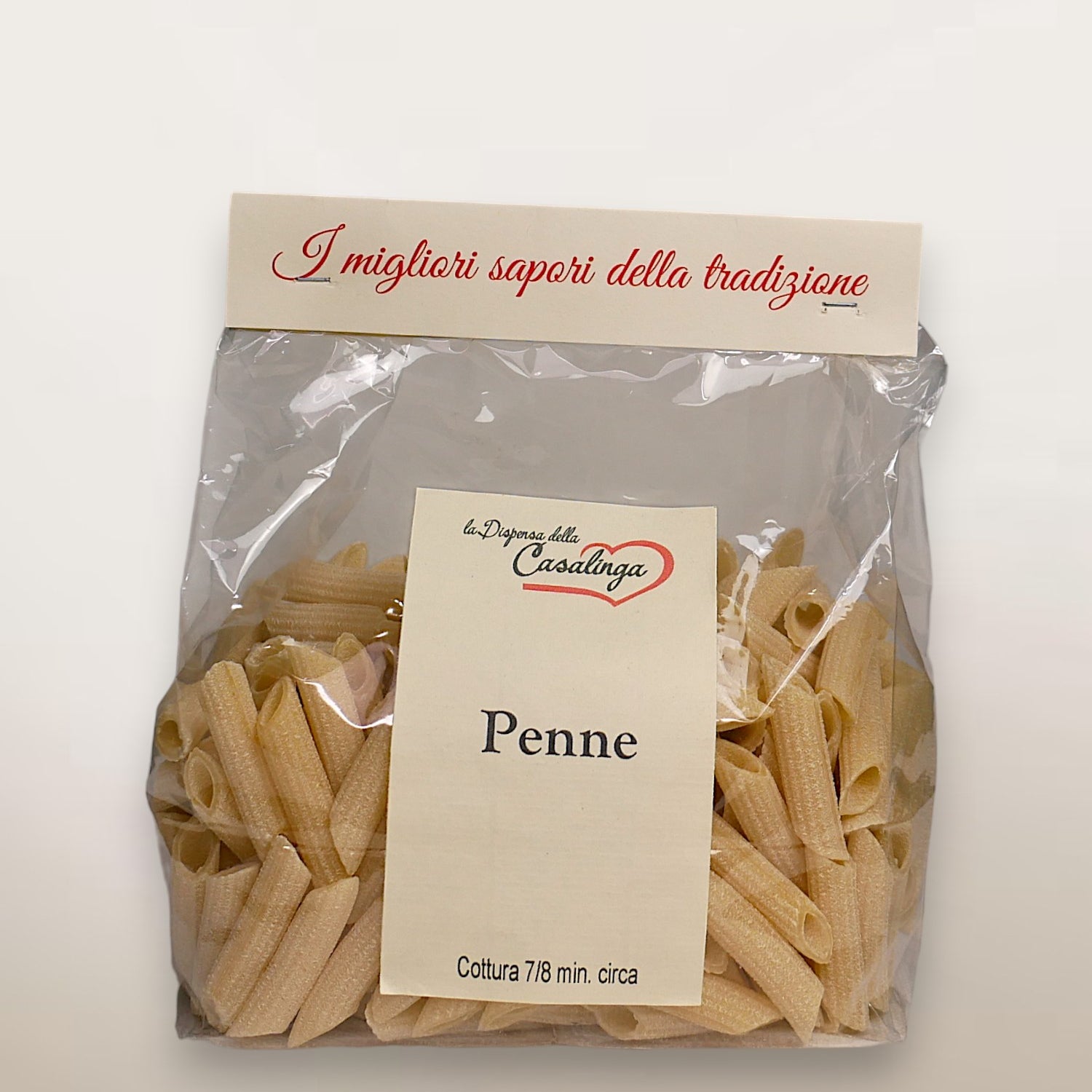 Bronze-drawn penne
