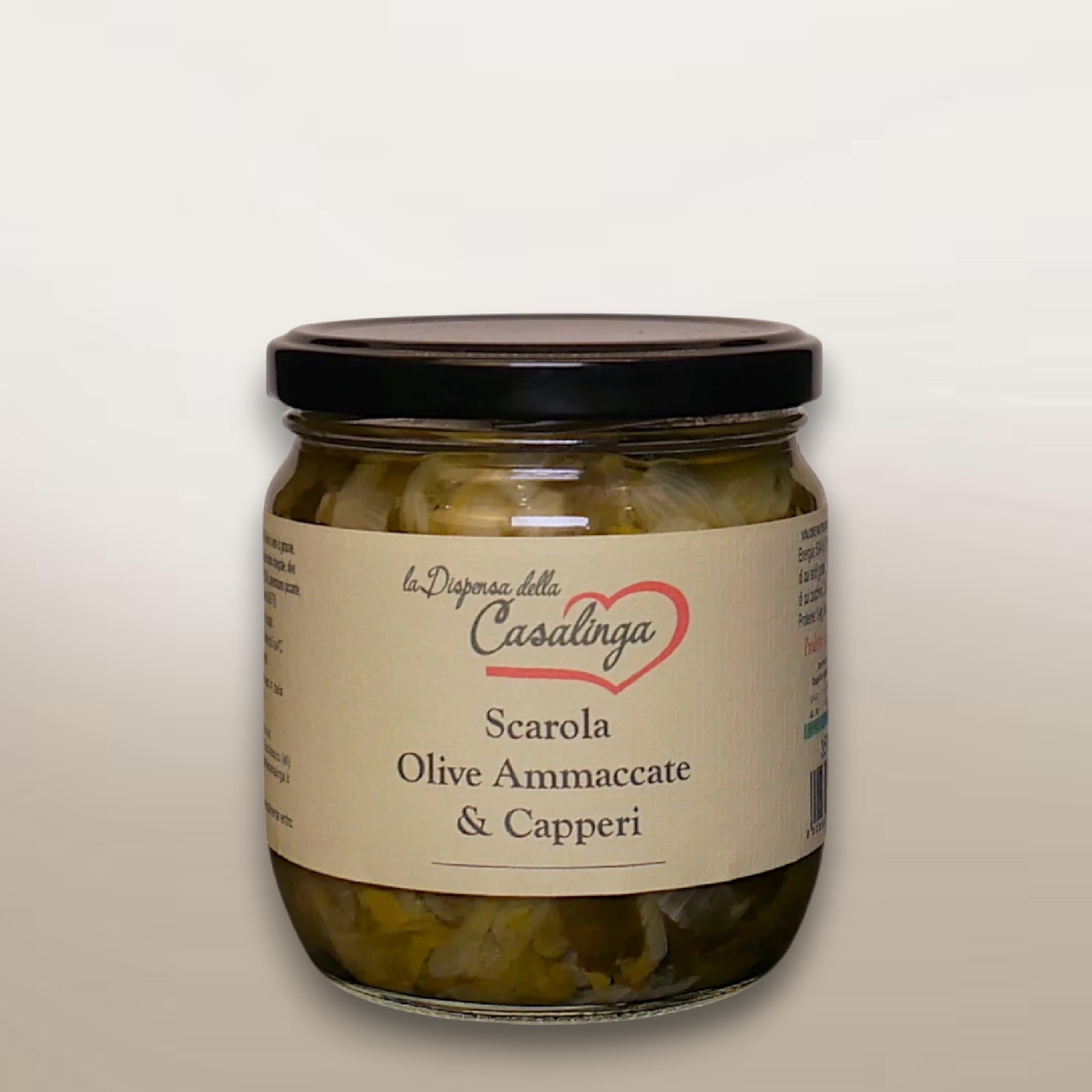 Scarola con olive ammaccate e capperi