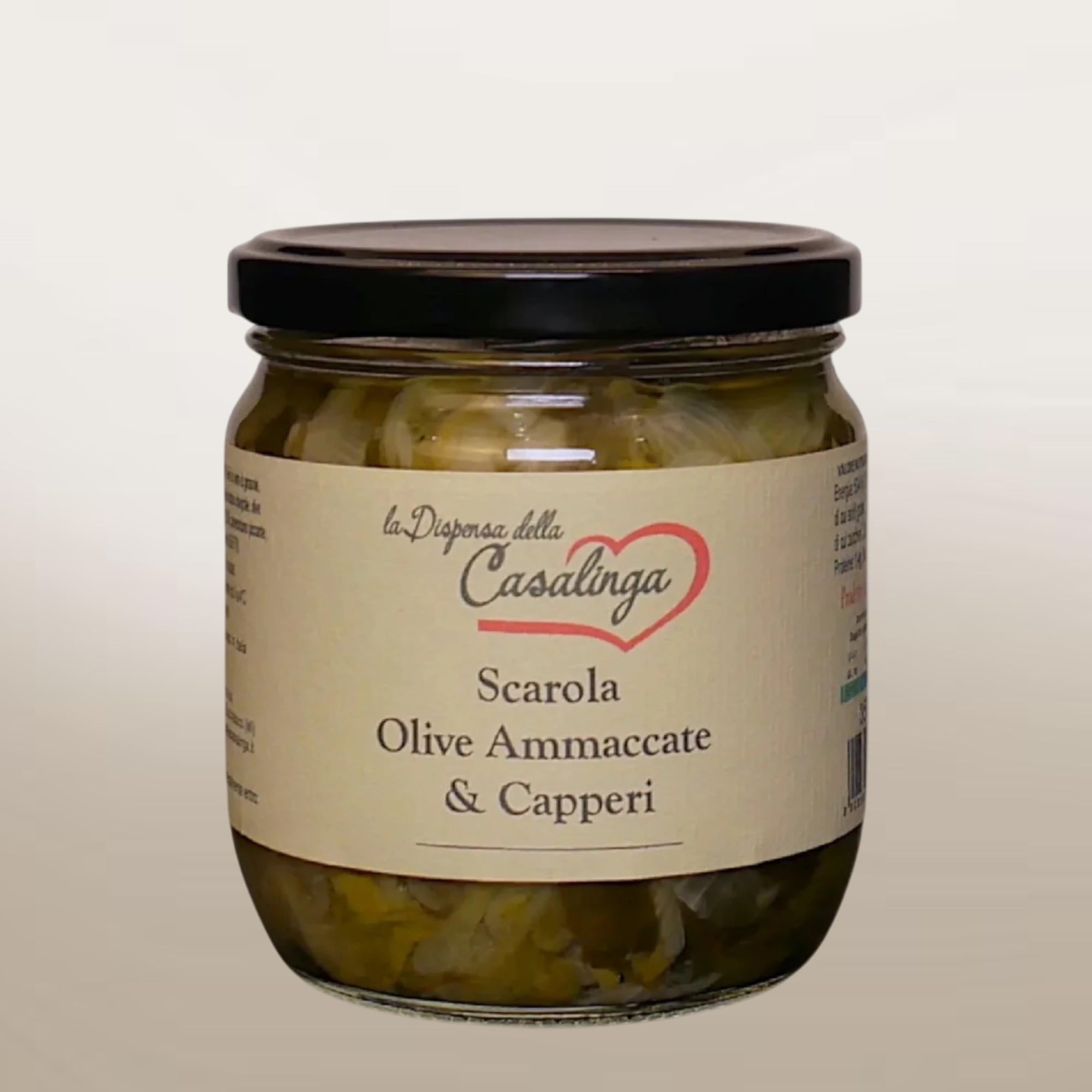 Scarola con olive ammaccate e capperi