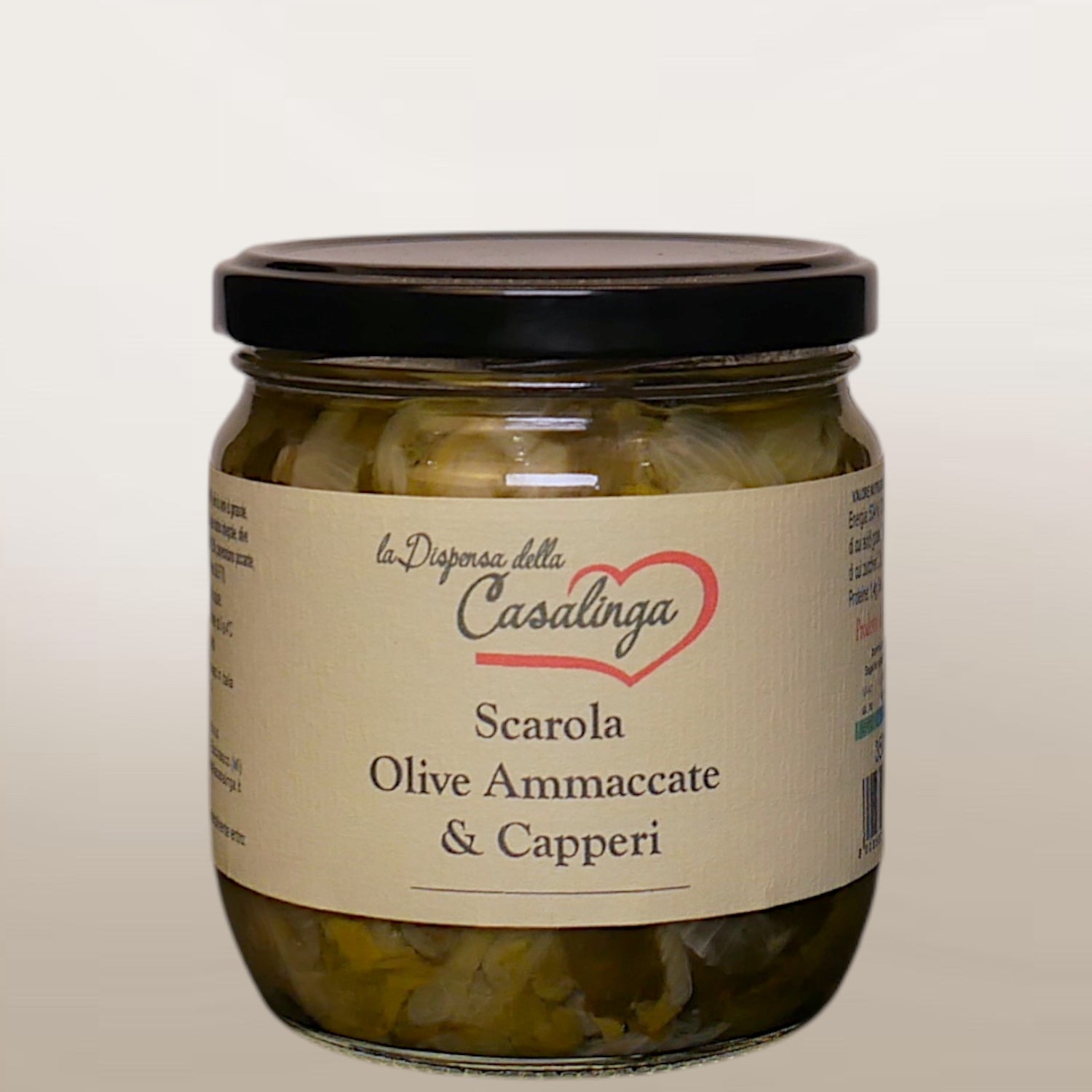 Scarola con olive ammaccate e capperi