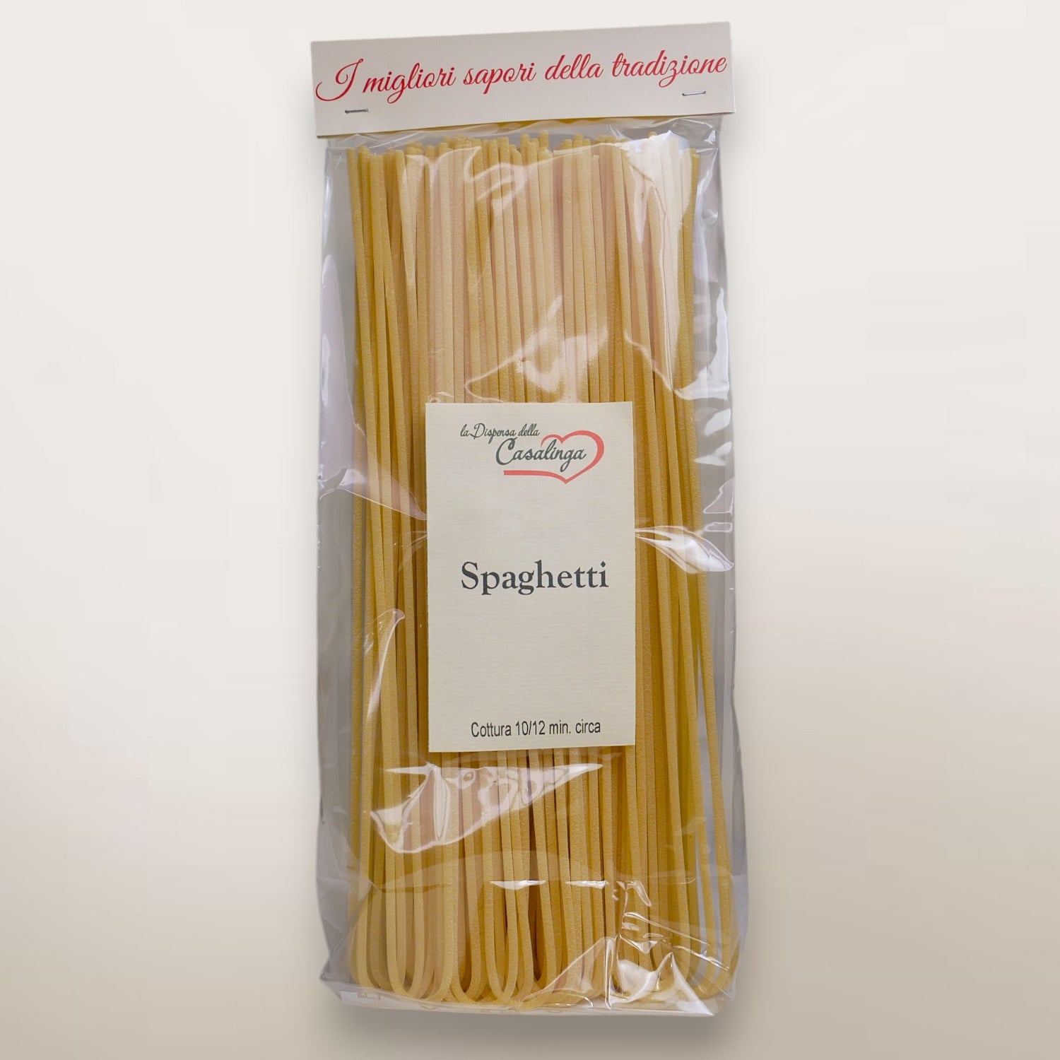 Curved bronze-drawn spaghetti