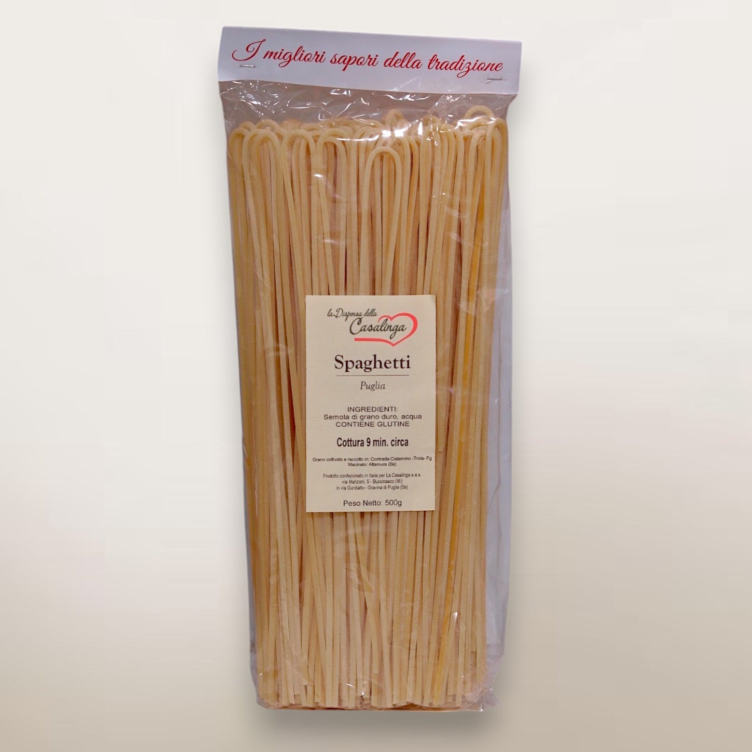 Spaghetti curvi trafilati al bronzo