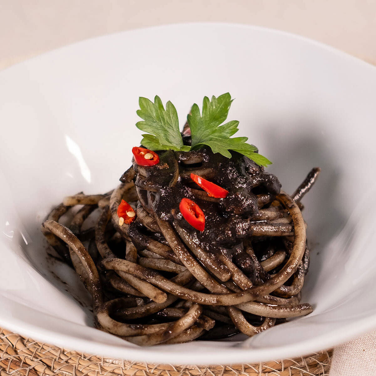 spaghetti al nero di seppia