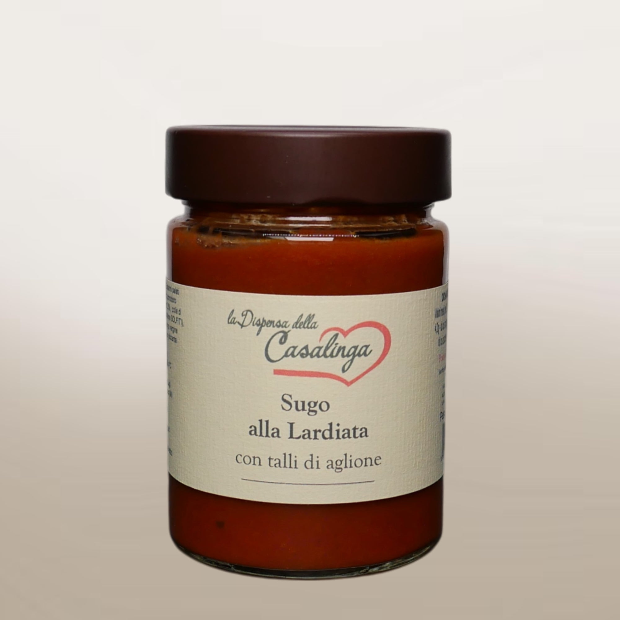 Sugo alla Lardiata con talli di aglione