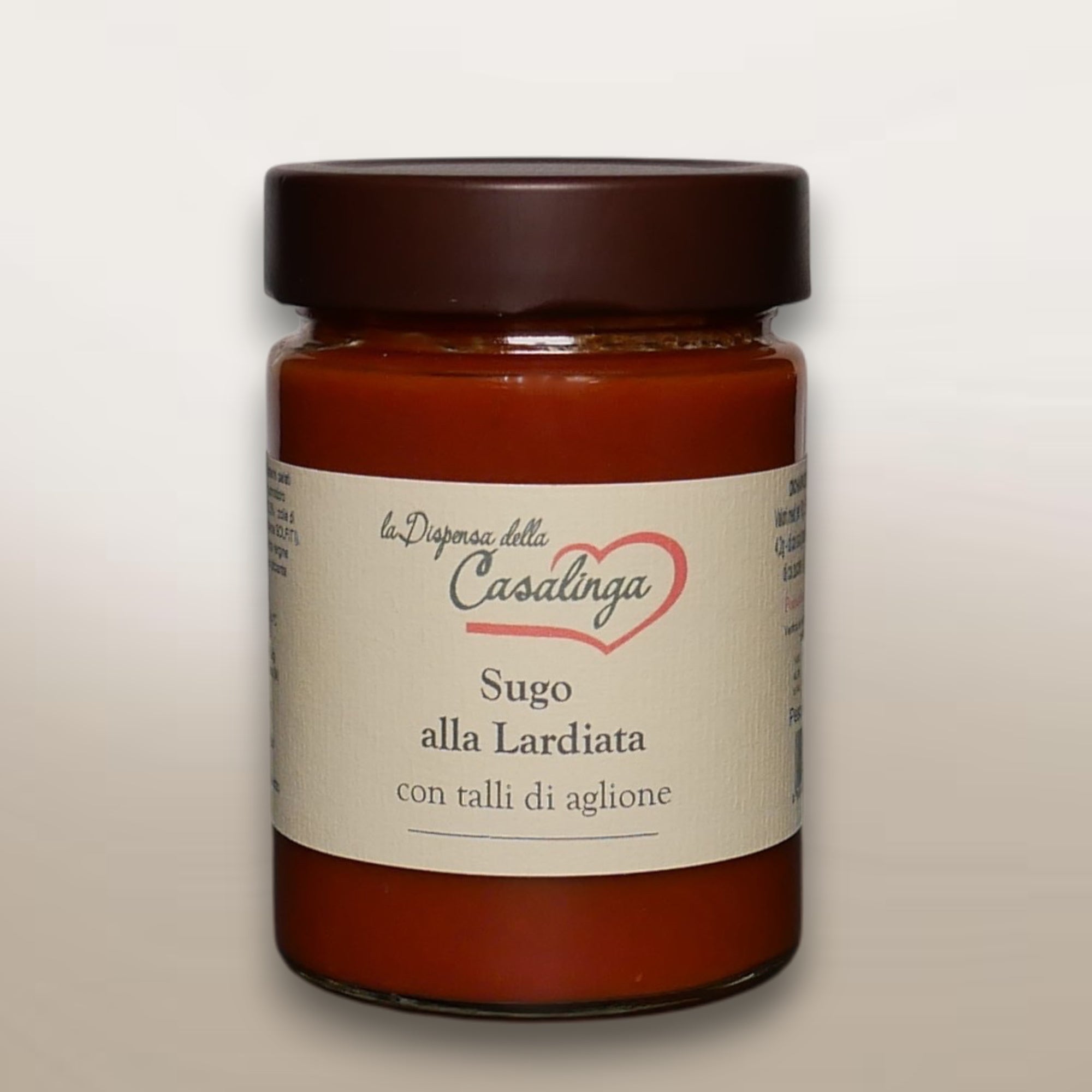 Sugo alla Lardiata con talli di aglione