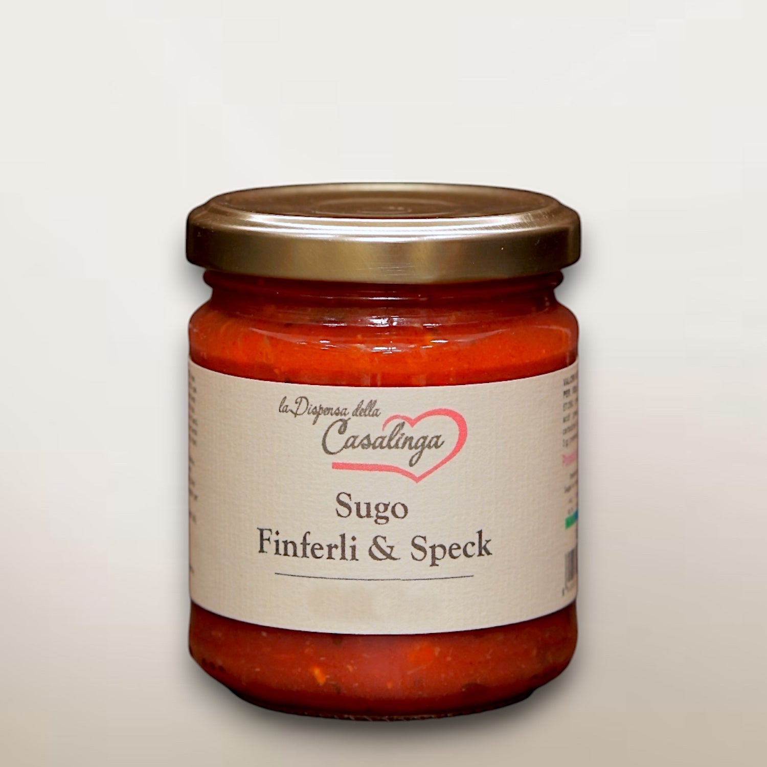 Sugo finferli e speck