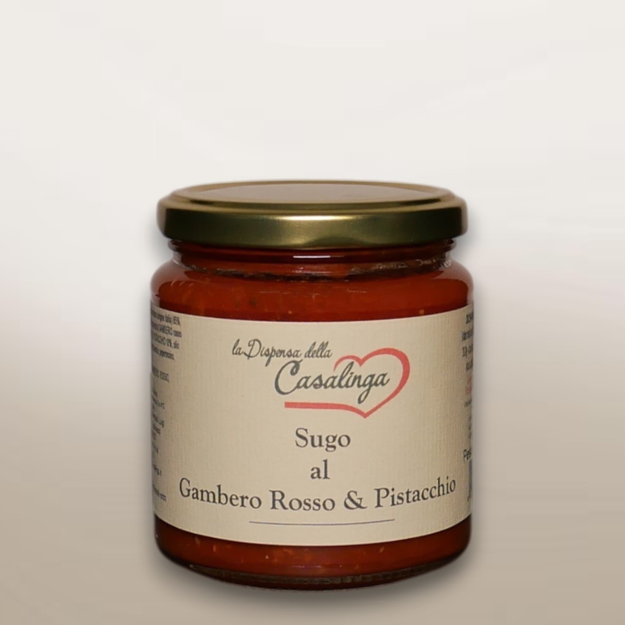 Sugo al Gambero Rosso e Pistacchio
