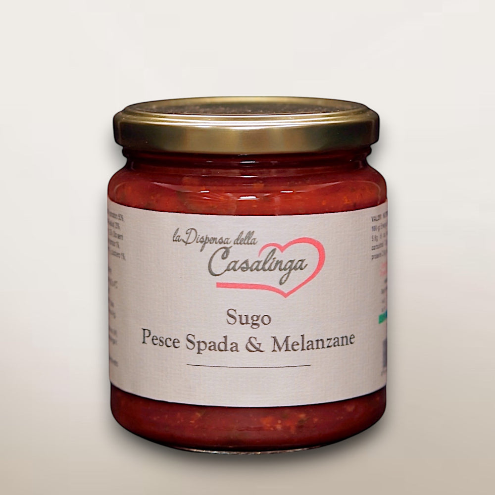 Sugo al pesce spada e melanzane