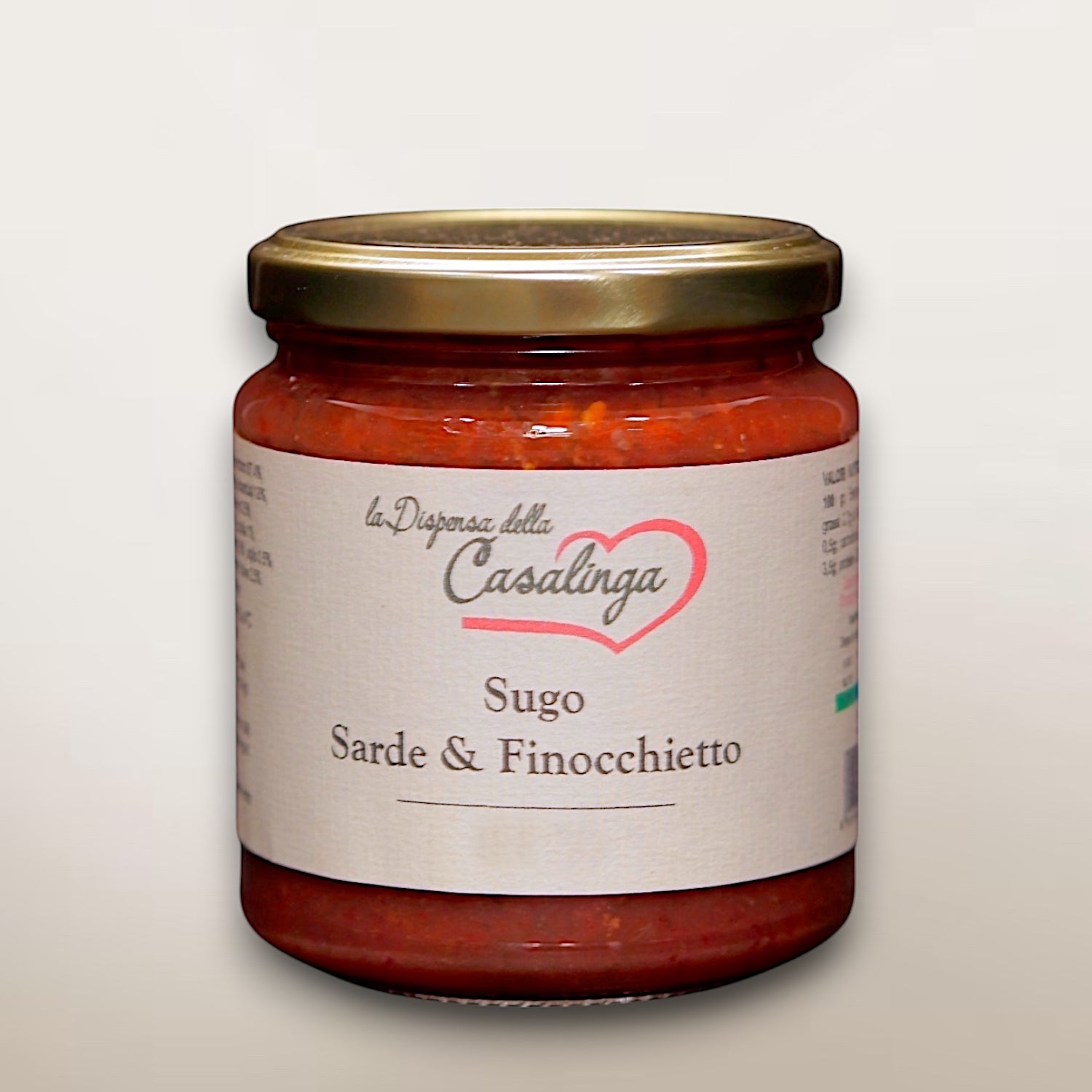 Sardine and wild fennel sauce