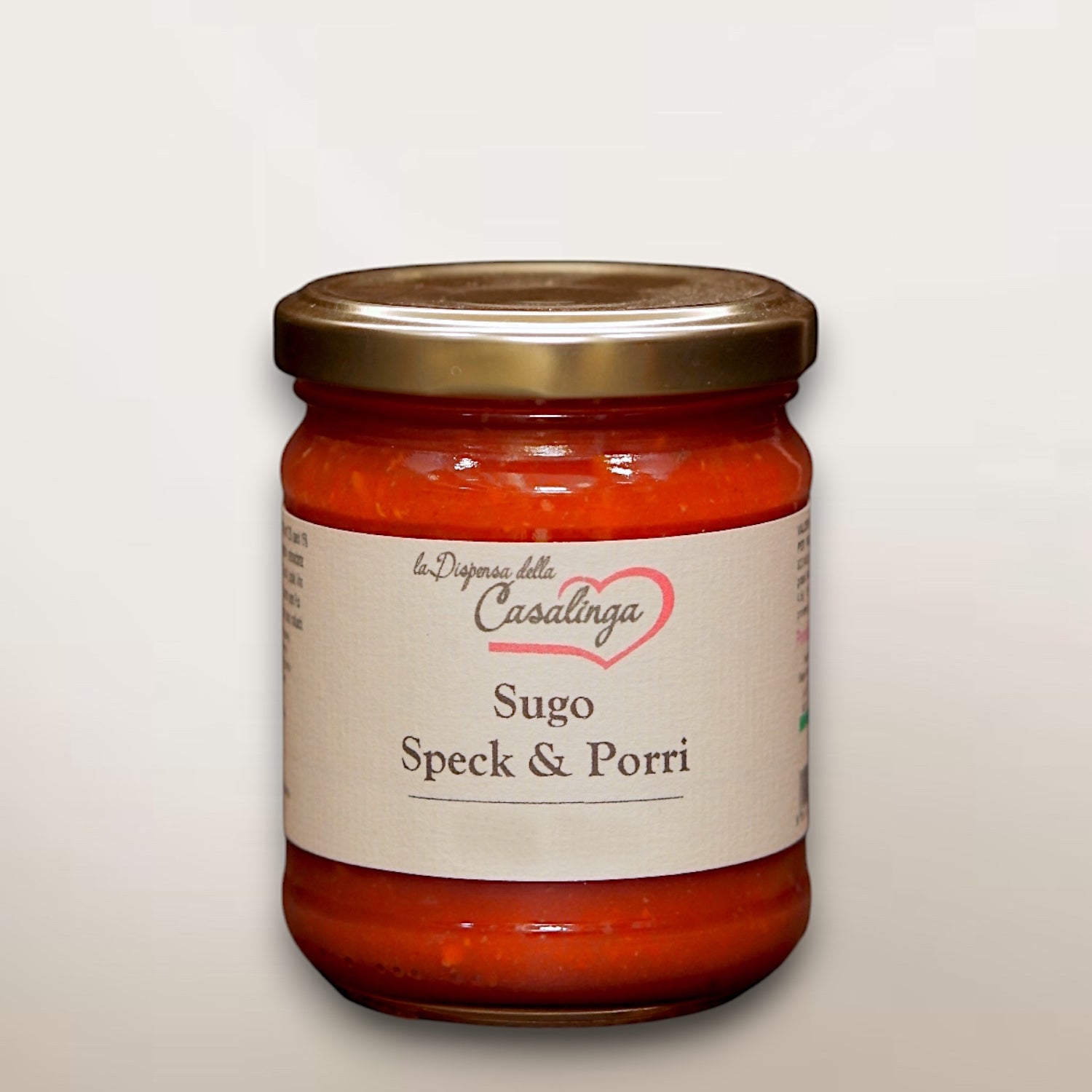 Sugo speck e porri