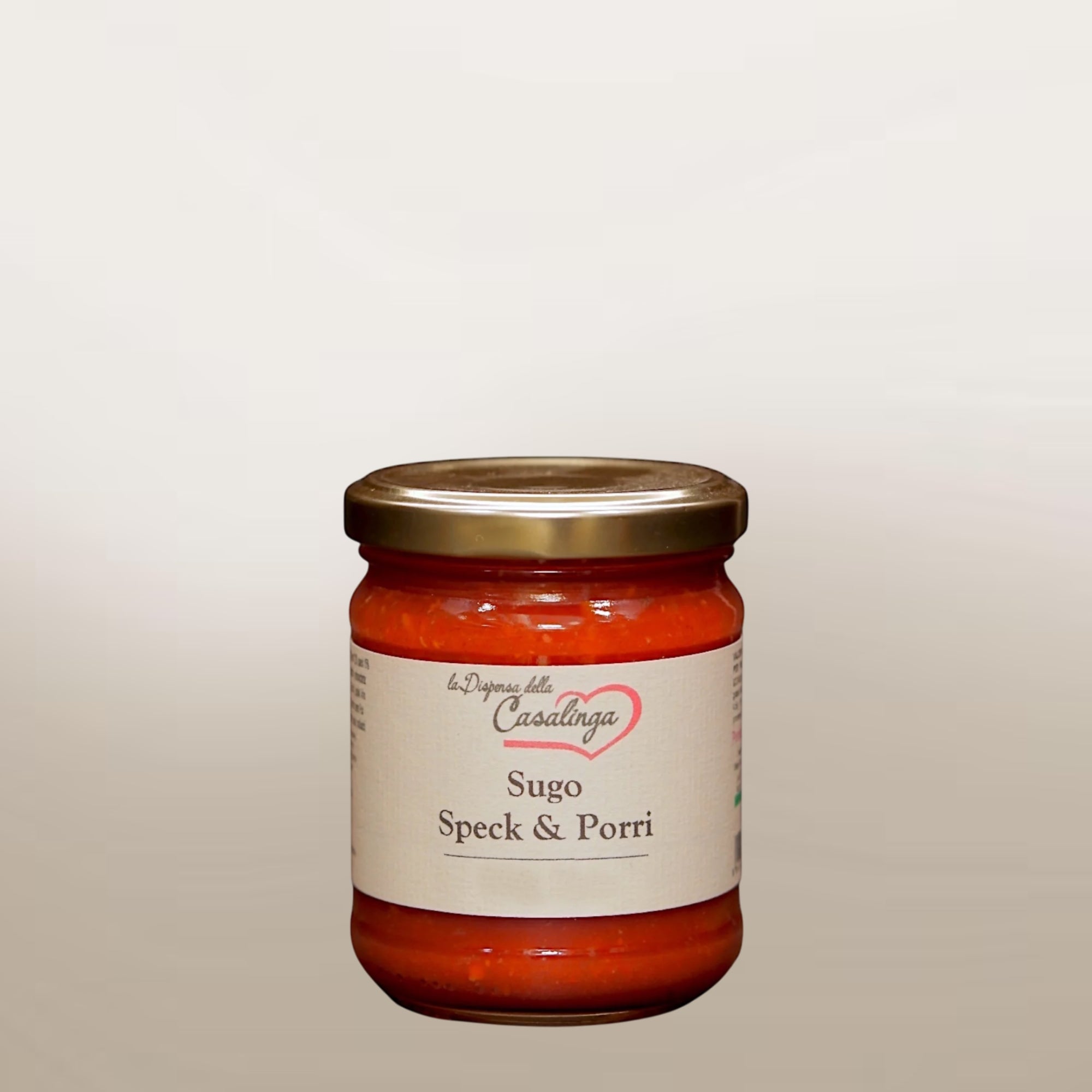 Sugo speck e porri