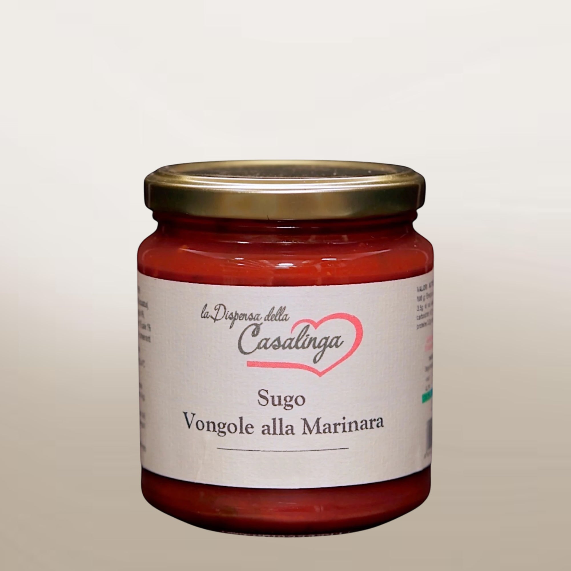 Sugo con vongole alla marinara