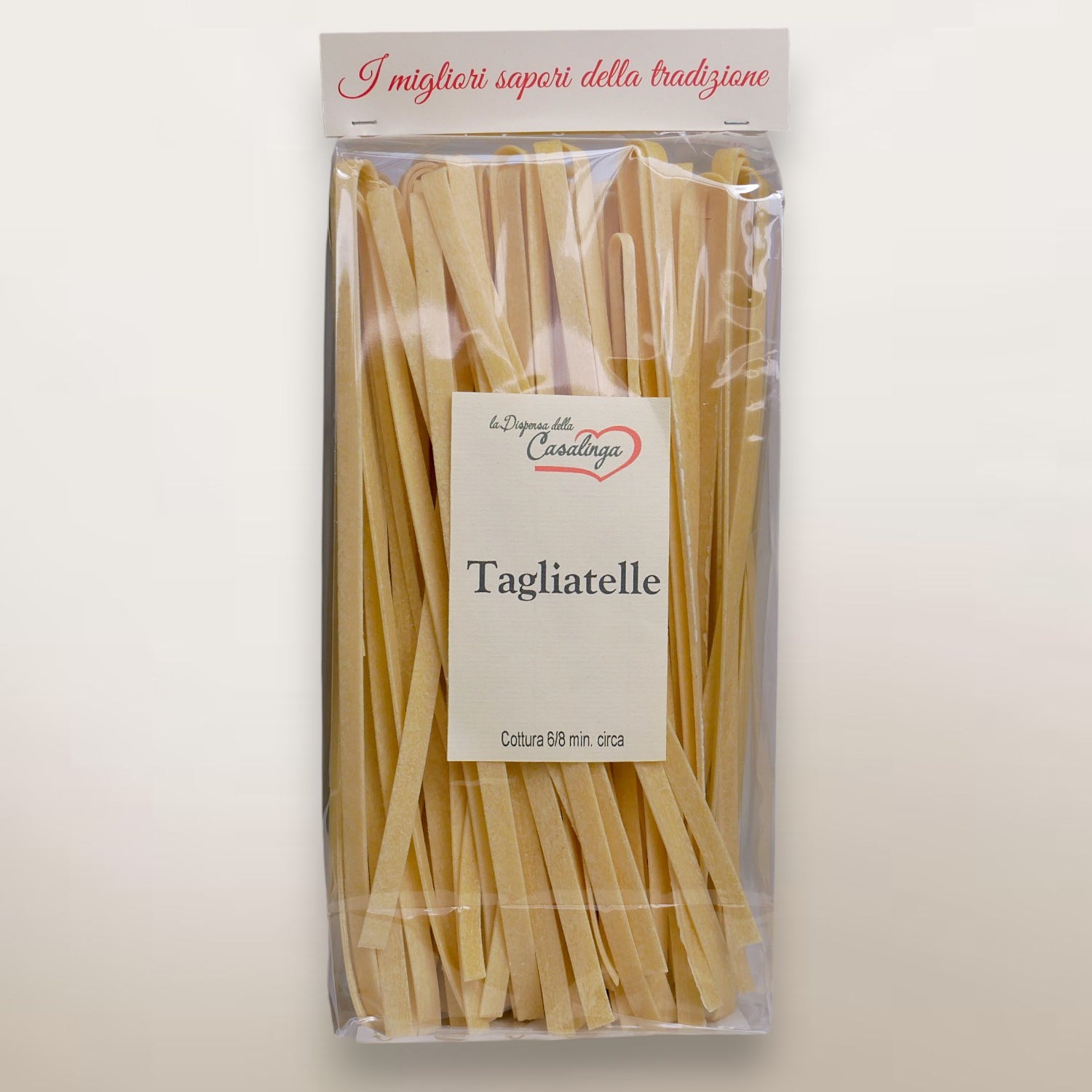 Bronze-drawn tagliatelle 