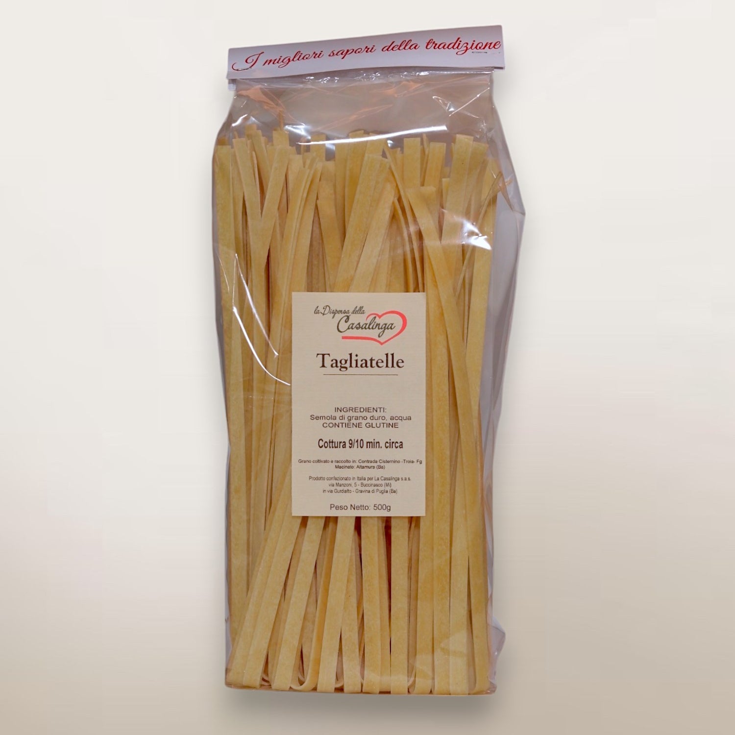 Tagliatelle trafilate al bronzo