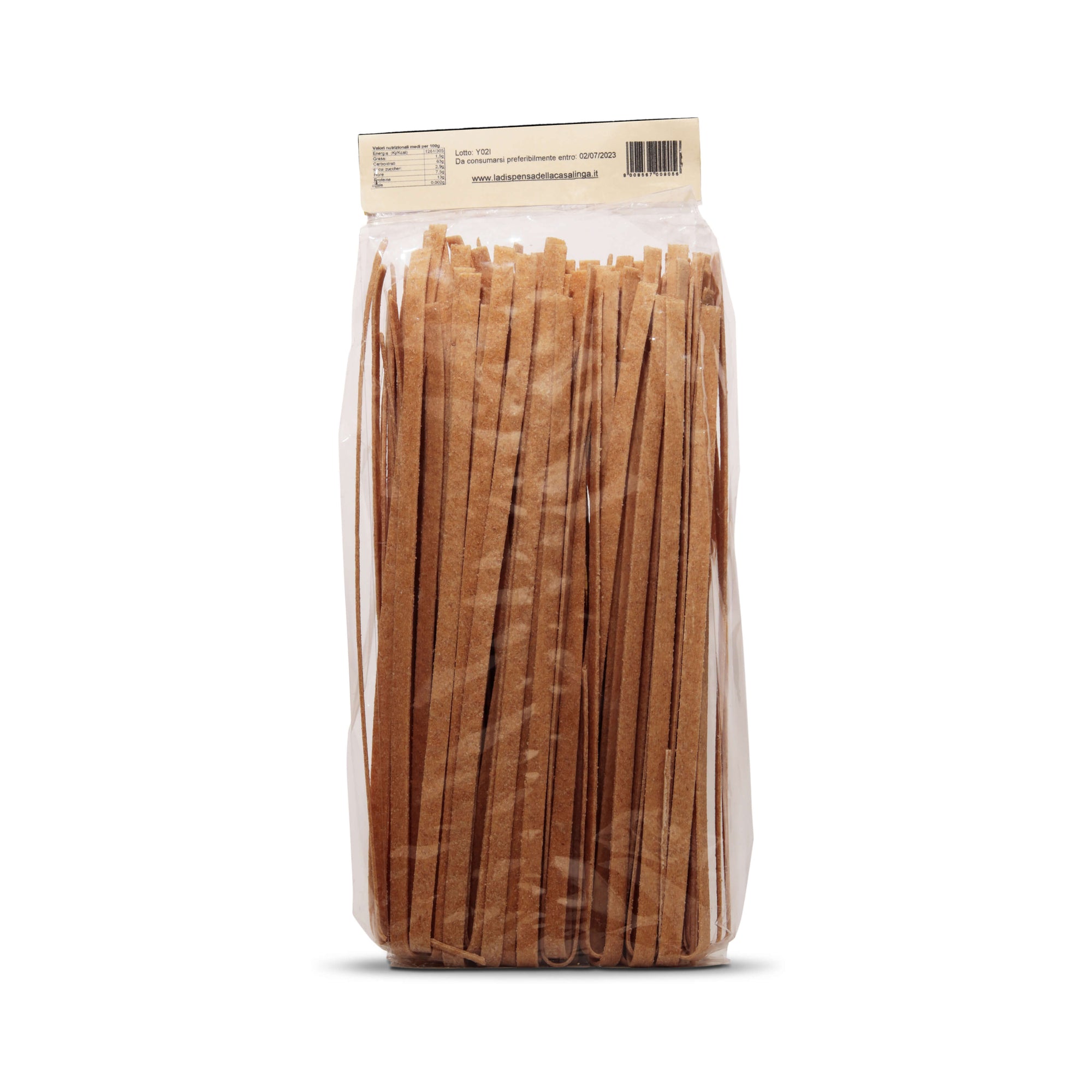 Artisanal wholemeal tagliatelle